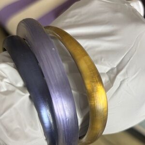 Gold and Purple Bangle Set